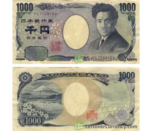 Mil Ienes Japonês JPY - Nota Antiga