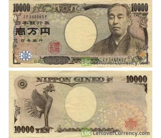 Dez mil Ienes Japonês JPY - Nota Antiga
